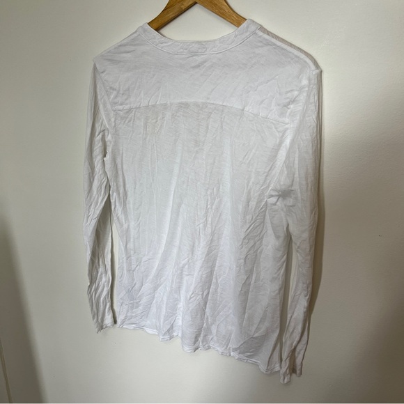 Standard James Perse White Button Up Shirt Size 4 Extra Large Neutral Minimalist - Picture 4 of 5